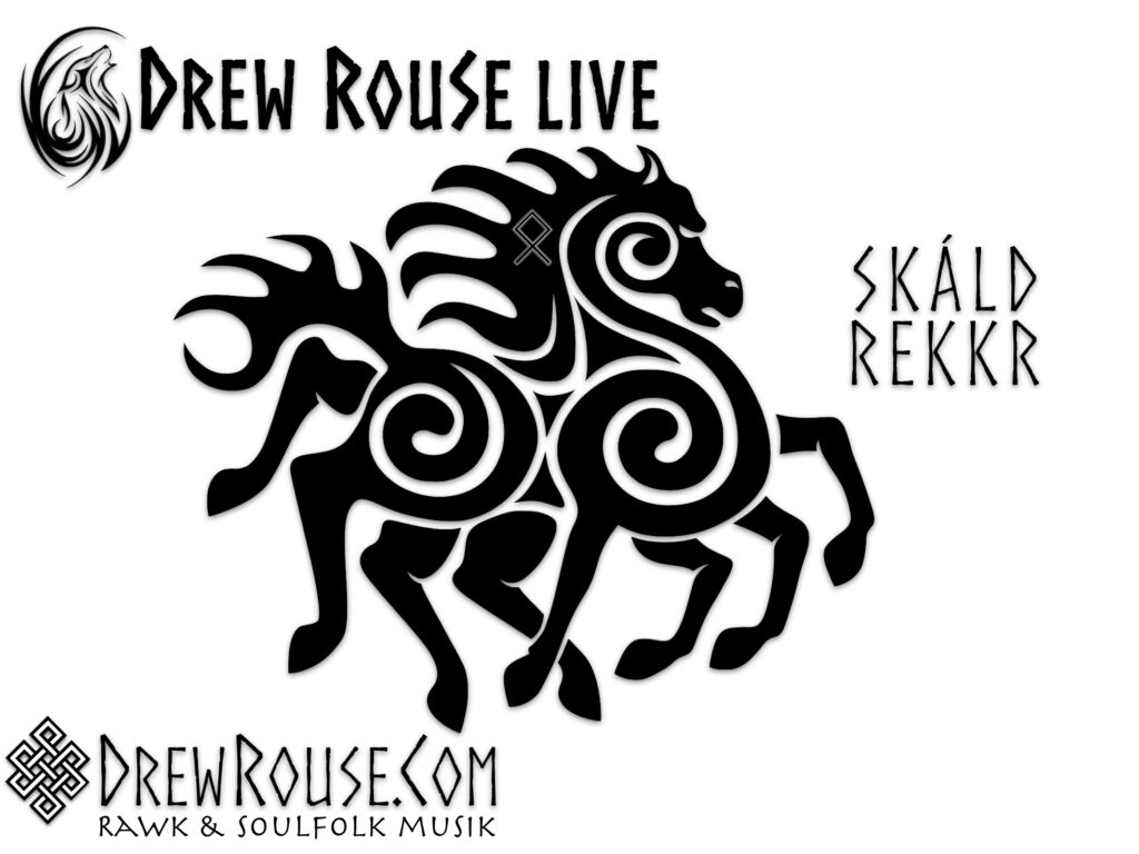 SKALD REKKR Norse Ship And Horse Posters – DREW ROUSE